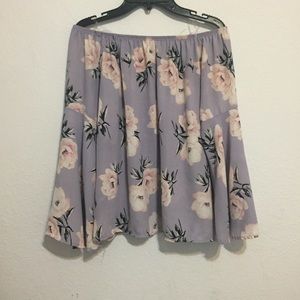 Off the shoulder floral blouse